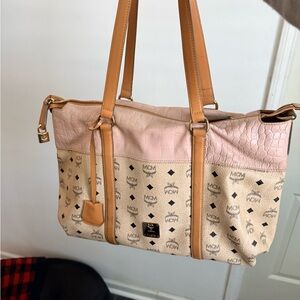 MCM Pink and Tan Women's Bag